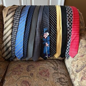 11 Assorted Men's Ties Collection